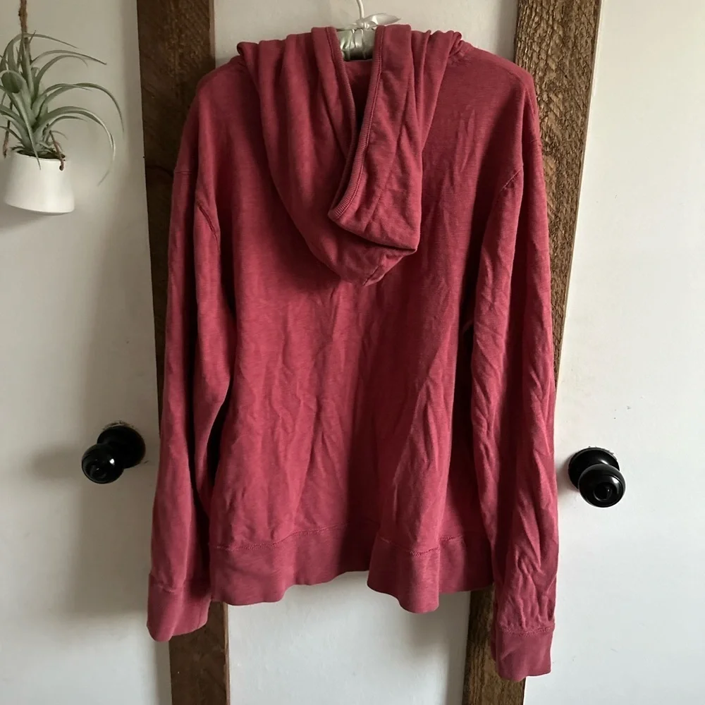 Y2K Men’s J. Crew Coral Lounge Laid Back Hoodie XL